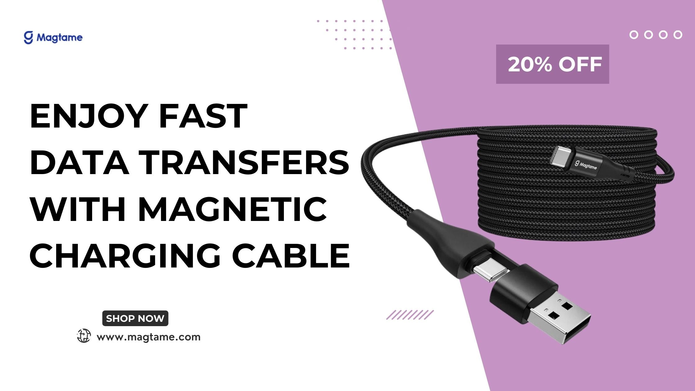 Enjoy Fast Data Transfers With Magnetic Charging Cable – Magtame