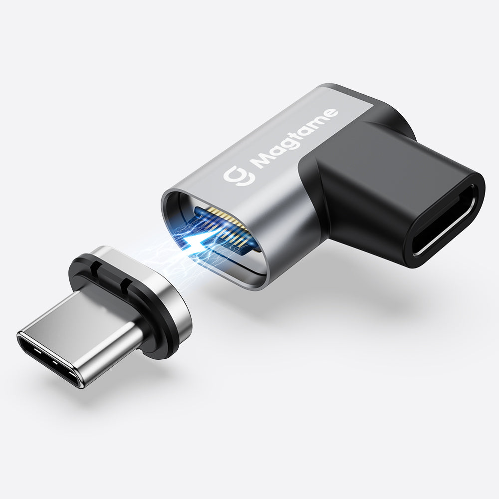 Magtame 240W Magnetic 90 Degree USB-C Adapter, 20Gbps