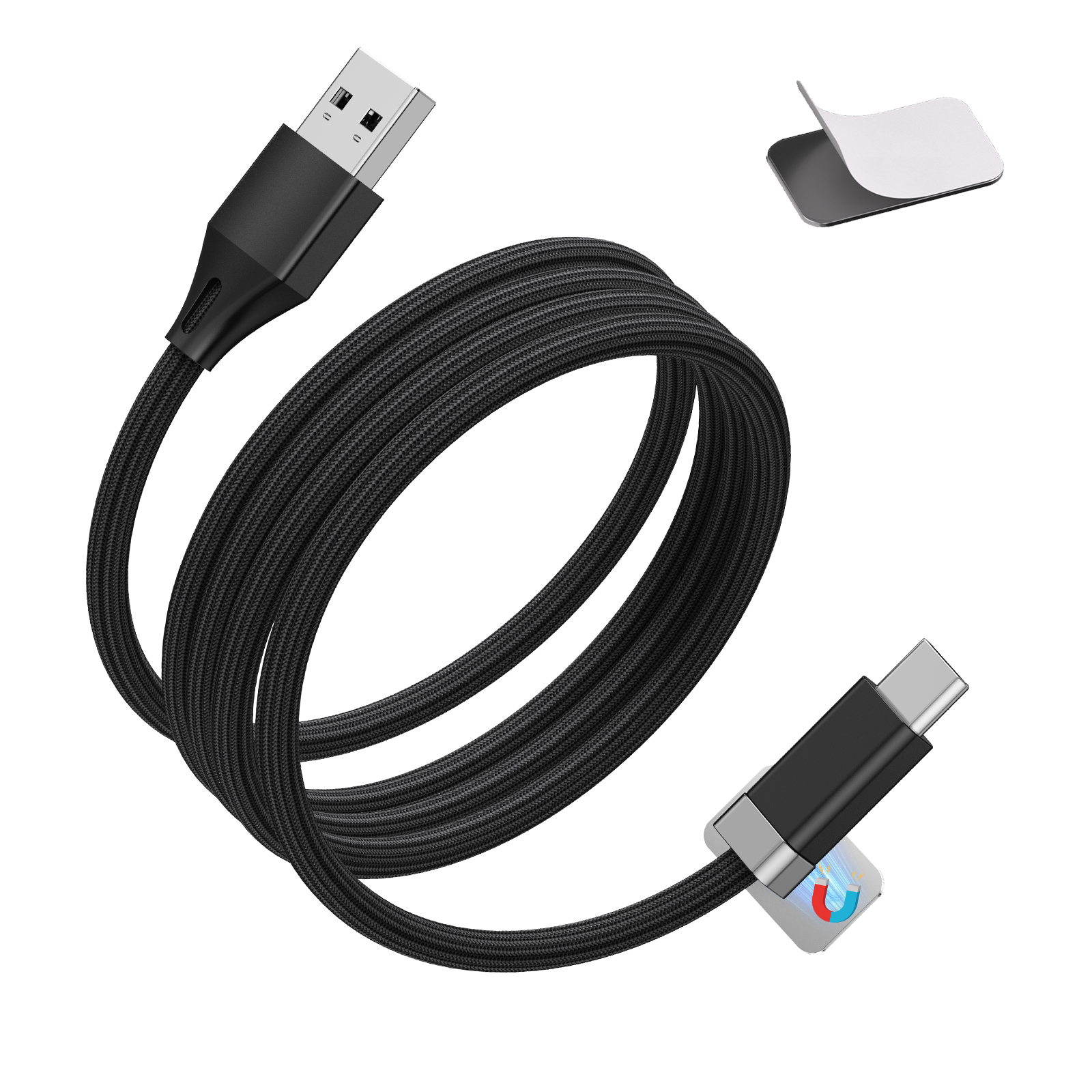 Staycable Magnetic Fast Charging, Braided with Cable Keeper
